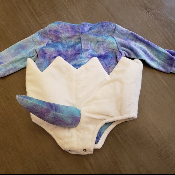 Pottery Barn Kids Dinosaur Costume - Blue and White - Picture 4 of 6